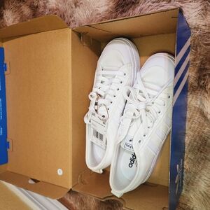 Adidas White Gazelle Platform Sneaker